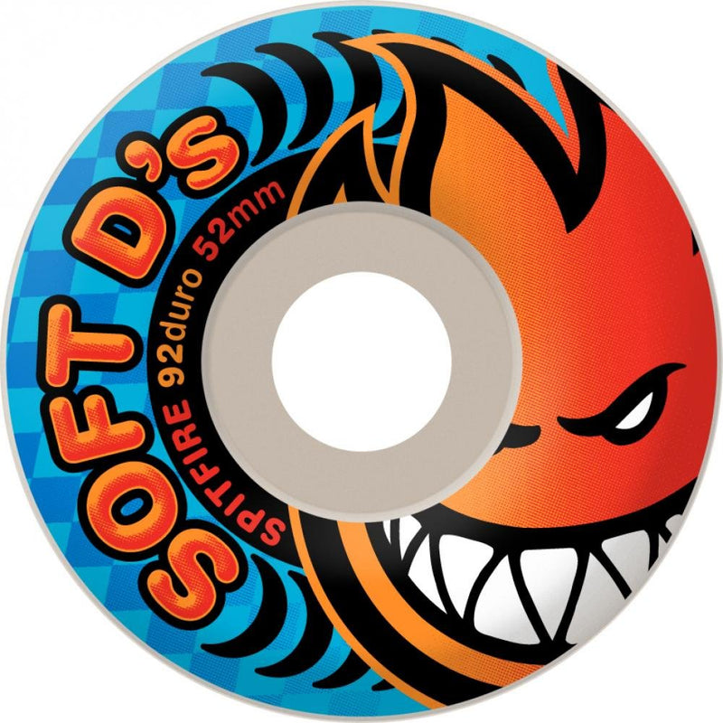 Spitfire 92DU Soft D's white 56mm soft wheels