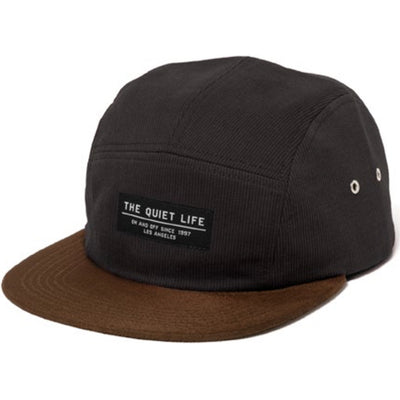 The Quiet Life Cord Combo 5 Panel Camper Cap black