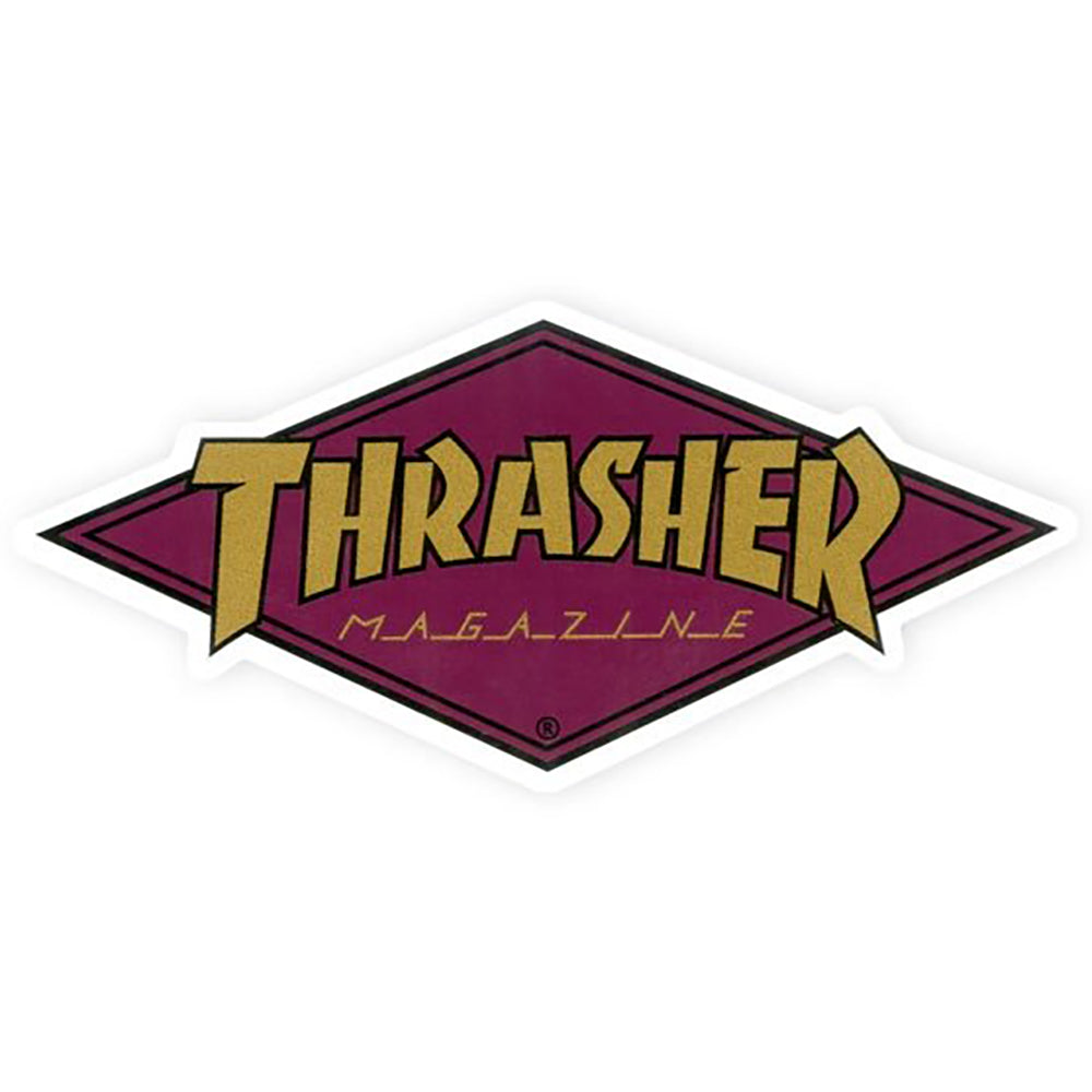 Thrasher Diamond Logo Sticker gold