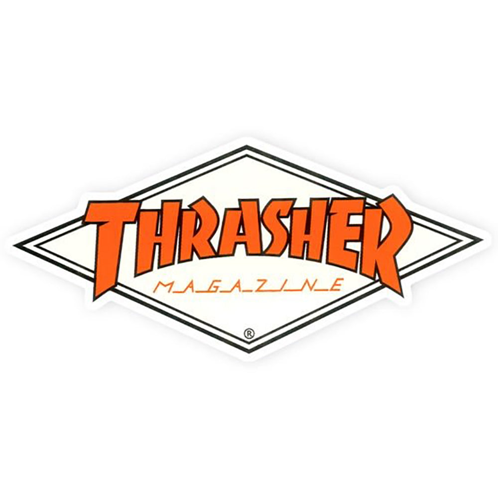 Thrasher Diamond Logo Sticker orange