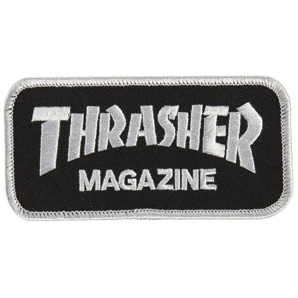 Thrasher Magazine Logo black/silver patch