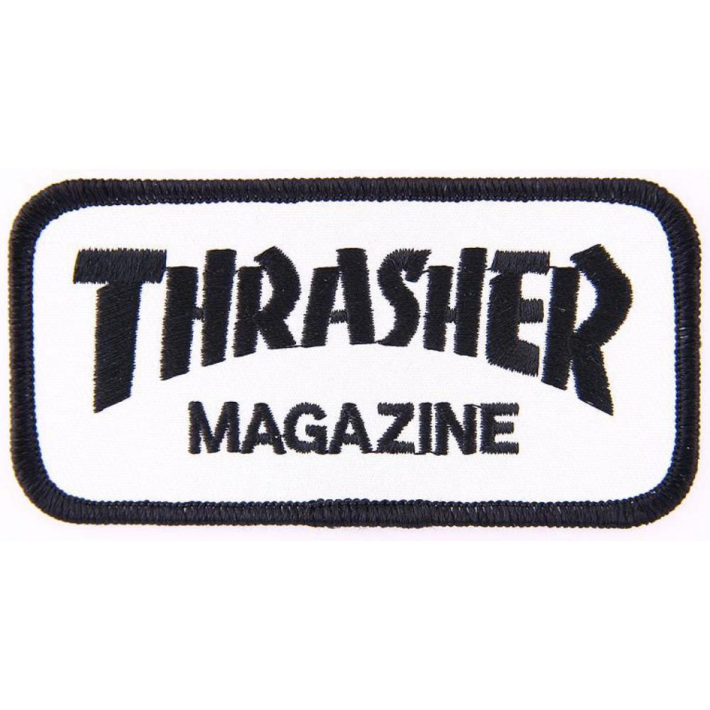 Thrasher Magazine Logo white/black patch