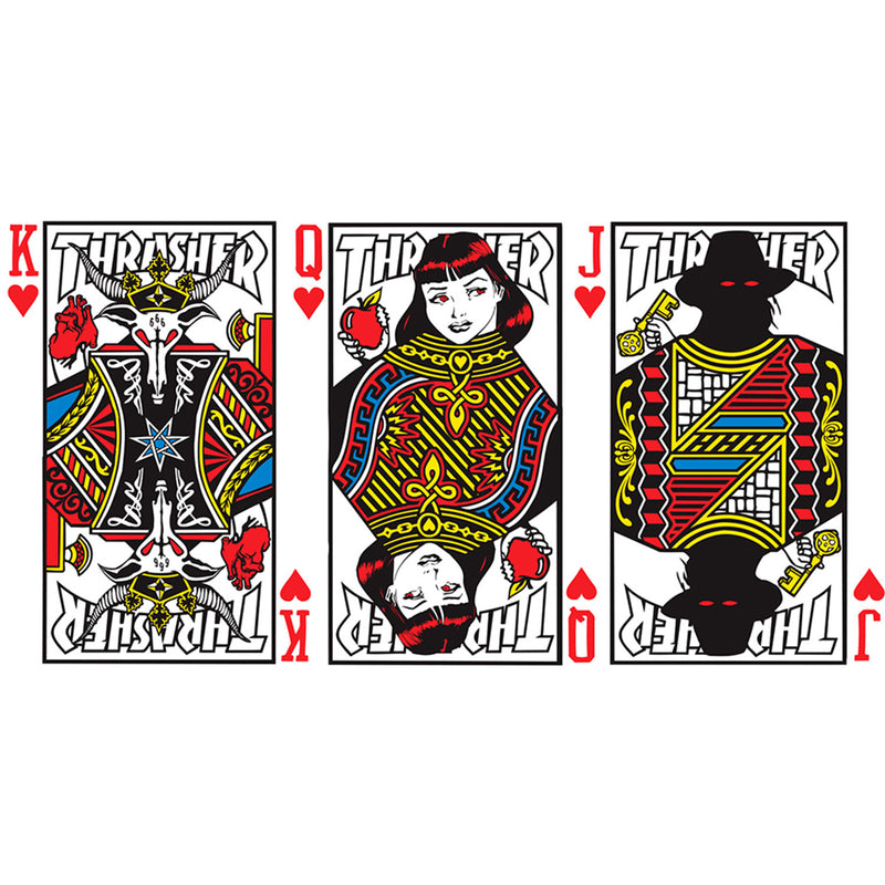 Thrasher playing cards