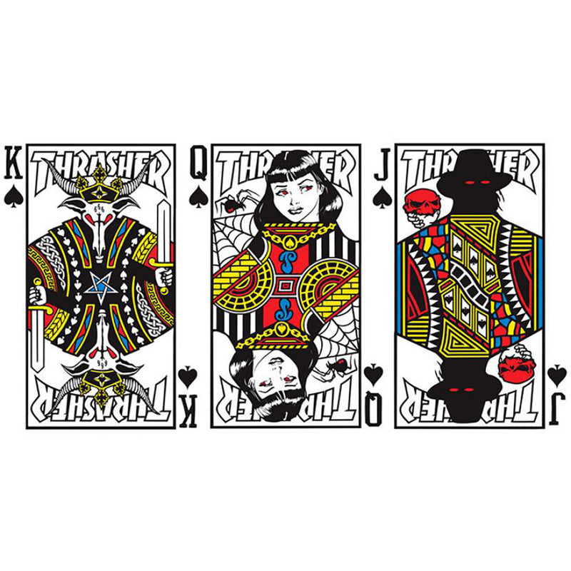 Thrasher playing cards