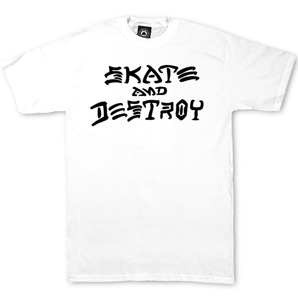 Thrasher Skate and Destroy T Shirt white