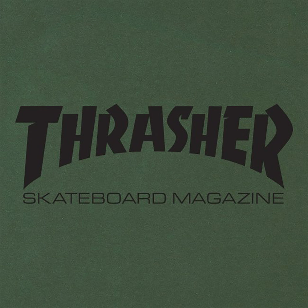 Thrasher Skate Mag T shirt army green