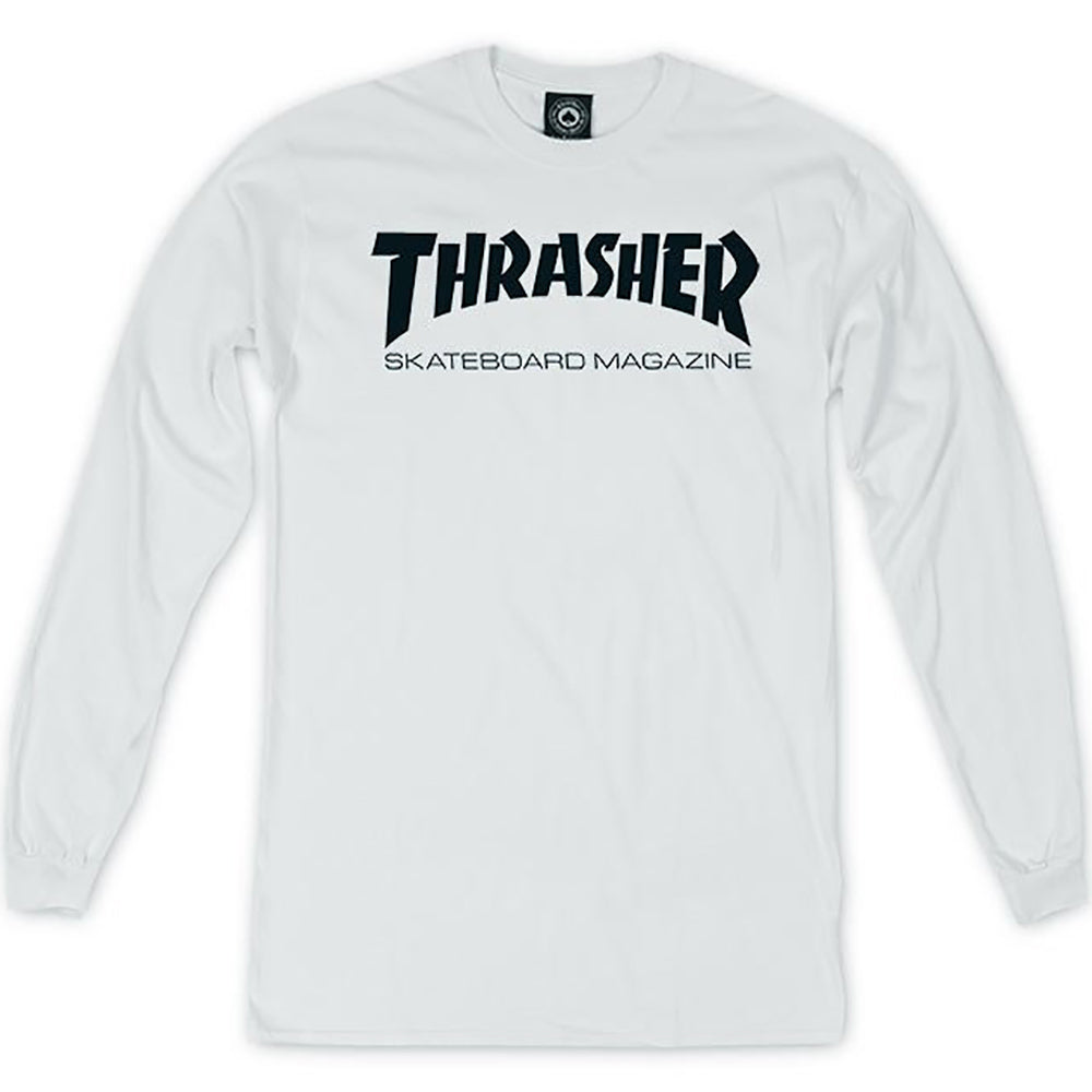 Thrasher Skate Mag long sleeve T shirt white