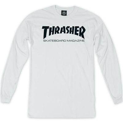 Thrasher Skate Mag long sleeve T shirt white