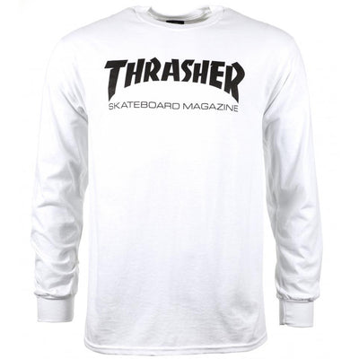 Thrasher Skate Mag long sleeve T shirt white