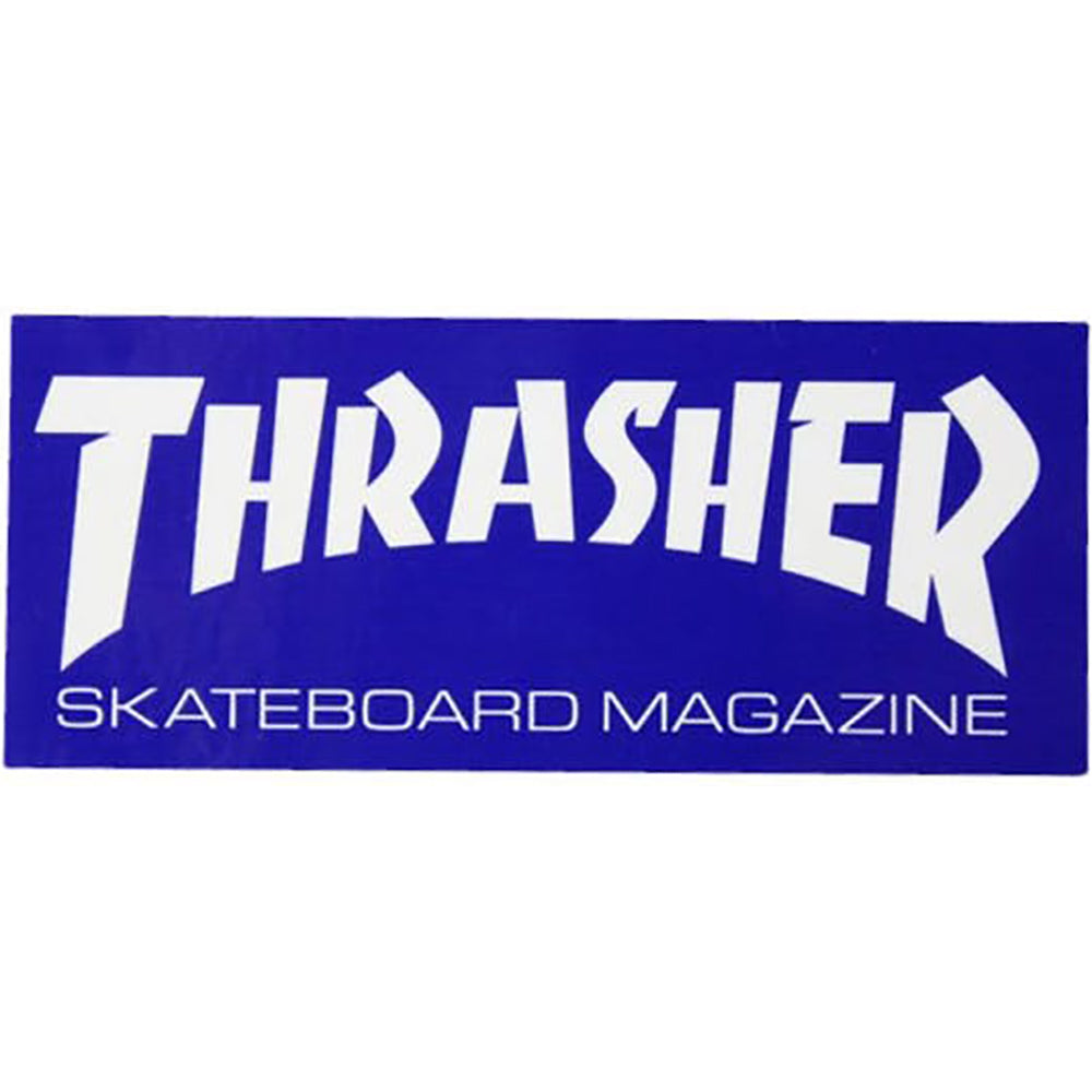 Thrasher Super Logo Sticker blue