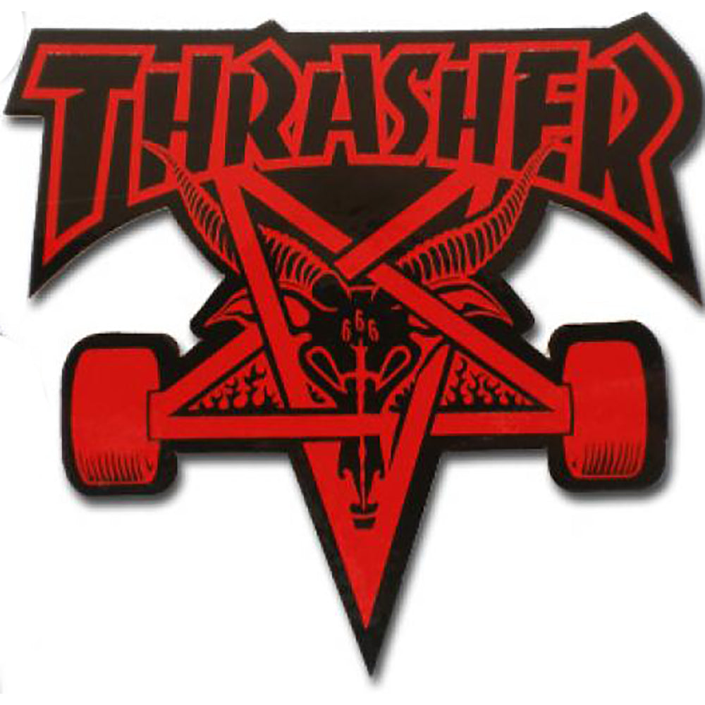 Thrasher Skategoat Sticker red
