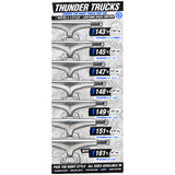 Thunder Hi 148 hollow silver/black team trucks (pair)
