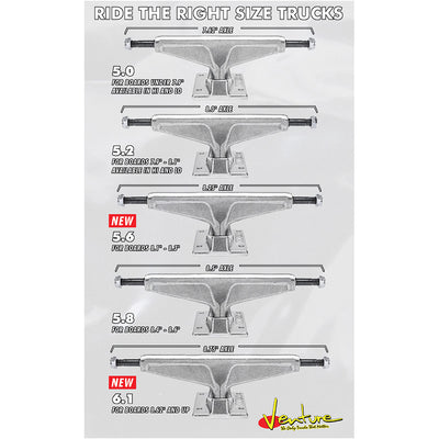Venture 5.6 Awake Team Editions Trucks raw 8.25"