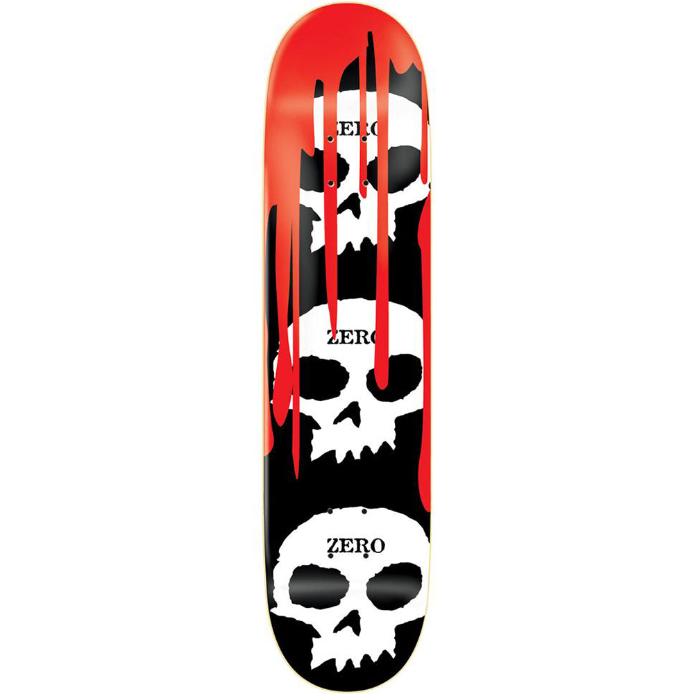 Zero 3 Skull With Blood Black Skateboard Deck 8.5"