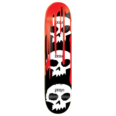 Zero 3 Skull With Blood Black Deck 7.75"