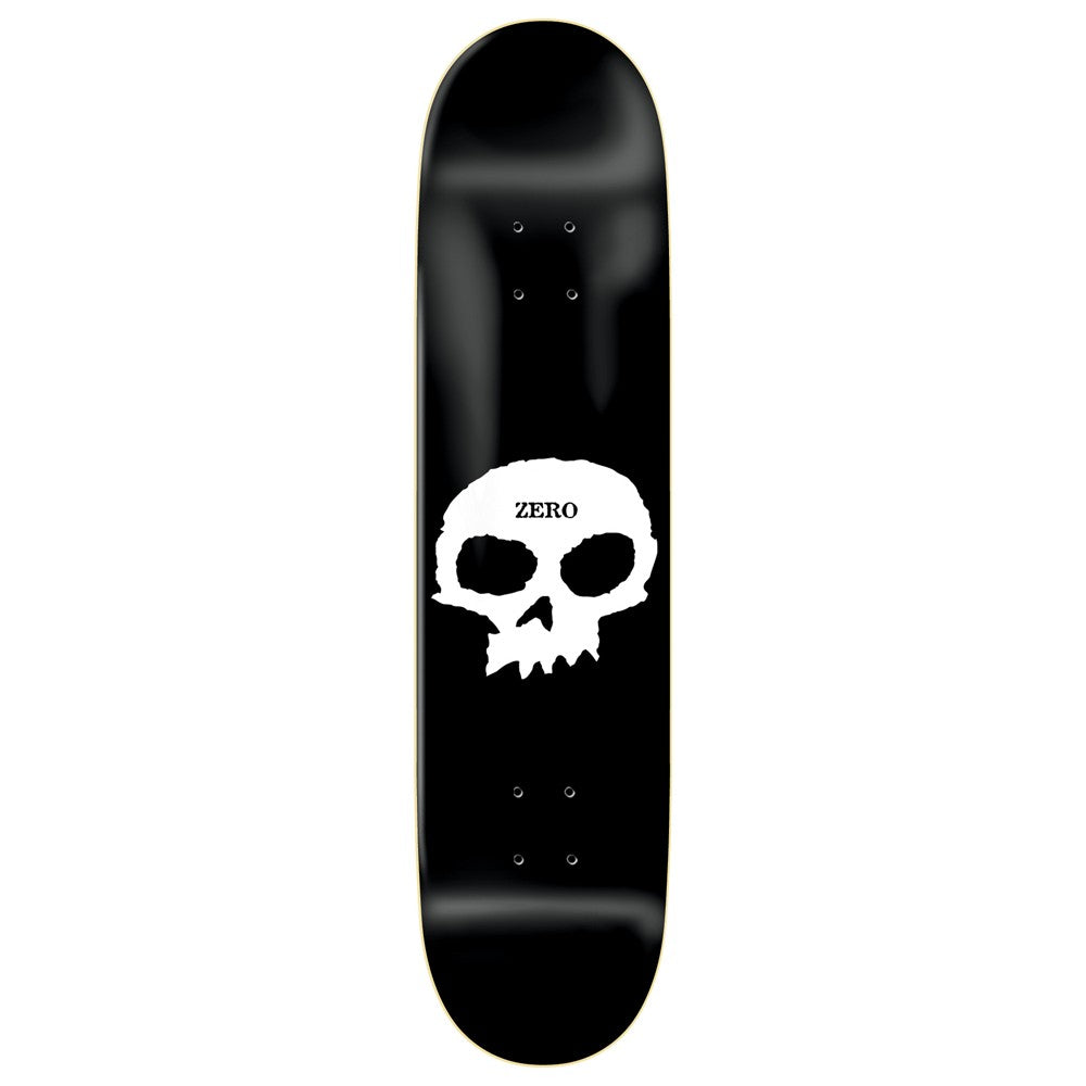 Zero Single Skull black deck 8"