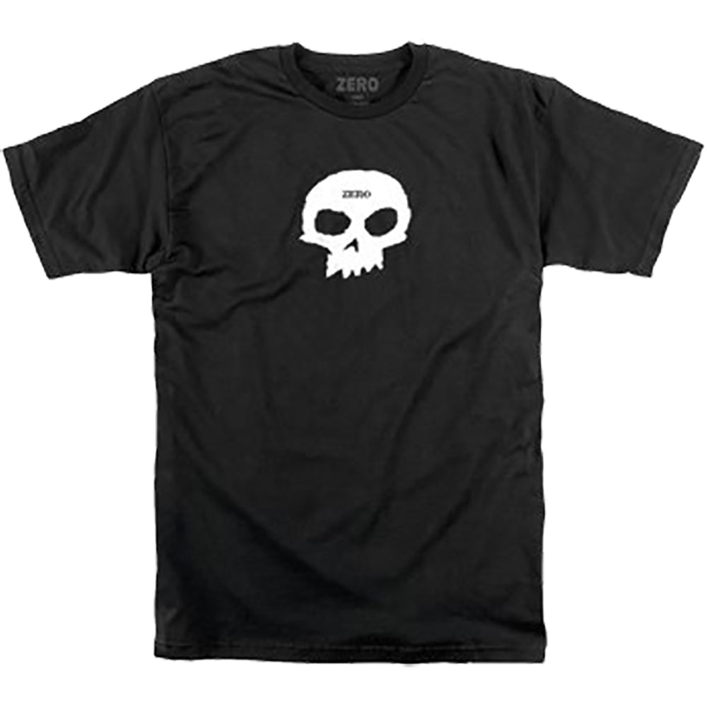Zero Single Skull T Shirt Black